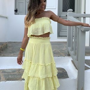 Yellow Two-Piece Set